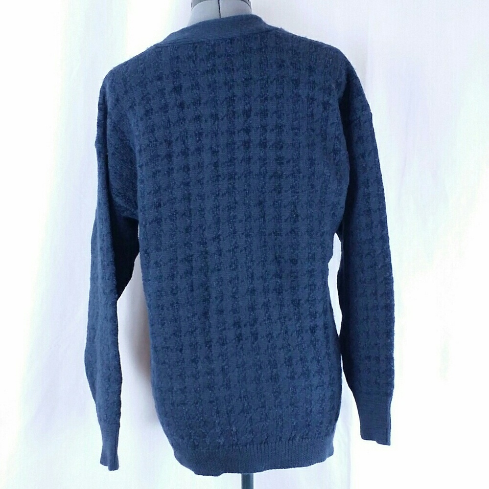Nautica Women's Wool Button Front Cardigan Navy - Picture 3 of 6